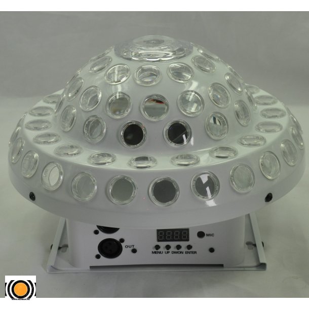 Diskokule LED 9 Farger med 150mv Rd &amp; Grnn Laser