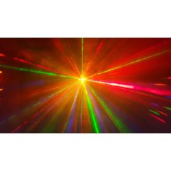 3 i 1 Strobe, LED Effekt og Laser DMX