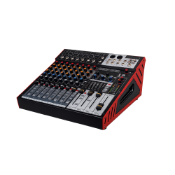 8-kanals powered mixer 2�500W med EQ og Speakon | Profesjonell PA mikser