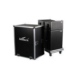 Admark Aktivt Line Array Anlegg med flightcases (4 stk topper + 2 stk Basskasser)