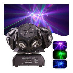 Trippel Discoball Moving head 2 in 1 LED &amp; Laser