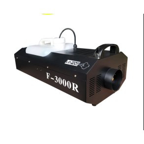 Rykmaskin 3000W DMX m/Trdls fjernkontroll og timerfunksjon