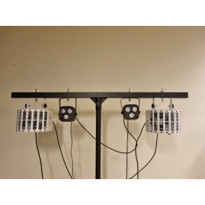 Diskolys pakke 6 p stativ (UTLEIE)