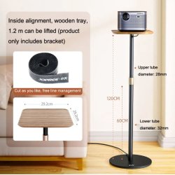 Gulvstativ til Projektor - 120cm med plate