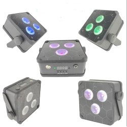 PAR 54 W RGBWA + UV med Batteri