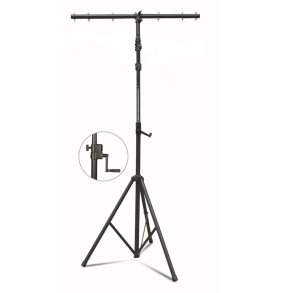 Lysstativ med T-bom + med sveiv