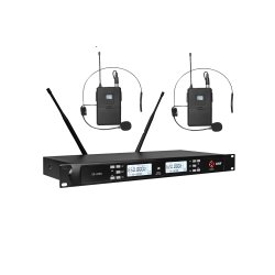 Trdls Mikrofon sett med 2 stk Bodypack Mikrofoner