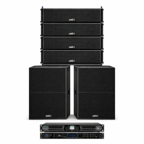 Komplett PA System � Line Array Pakke (4 Topper + 2 Sub)
