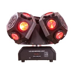 Trippel Discoball Moving head 2 in 1 LED &amp; Laser