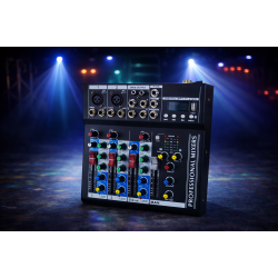 3/4 Kanals USB Mikser med Bluetooth