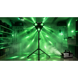 Moving Head Trippel Starryball LED med Stativ og 900W R�ykmaskin � Utleie