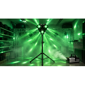 Moving Head Trippel Starryball LED med Stativ og 900W R�ykmaskin � Utleie