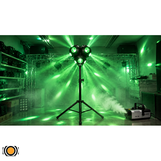 Moving Head Trippel Starryball LED med Stativ og 900W R�ykmaskin � Utleie