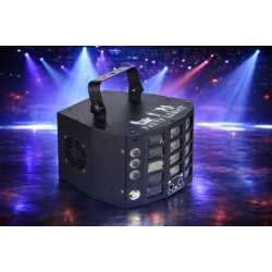 5-IN-1 Derby LED Effektlys med Laser � DJ og Scene