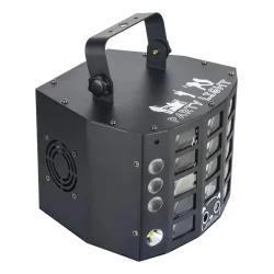 5-IN-1 Derby LED Effektlys med Laser � DJ og Scene