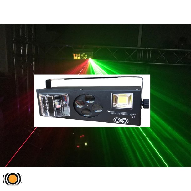 4 i 1 Strobe, LED Effekt, Goboer og Lasere (UTLEIE)