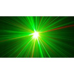 Laser Stjerne Rd&Grnn 150mW + 3W Bl LED (UTLEIE)