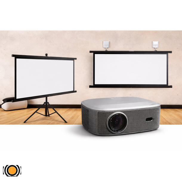 HQ11W 4K Projektor 3600 ANSI med 100" Lerret  Premium Hjemmekino Pakke
