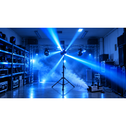 Moving Head Dobbel Starryball 2in1 med Stativ og 900W R�ykmaskin � Utleie