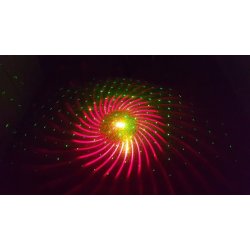 Derby 6 farger led lys m/ Rd&Grnn Laser 8 mnstre DMX