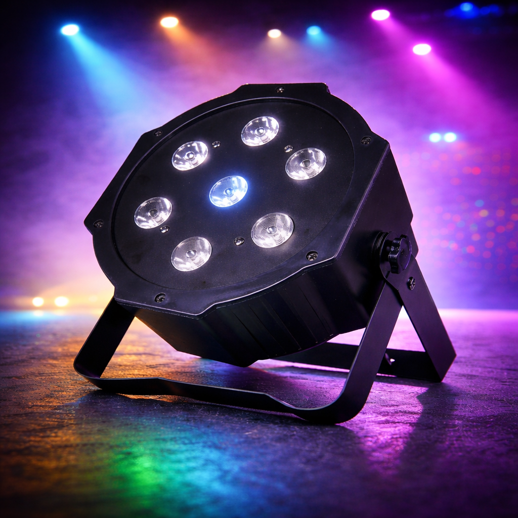 Slim PAR LED 70W RGBW med Power In/Out (7×10W) - PAR / Scenelys LED Bar ...