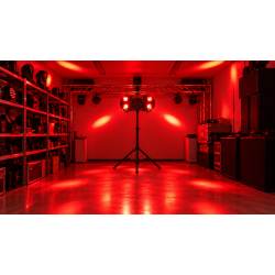 Moving Head Dobbel LED Discoball med Stativ Utleie