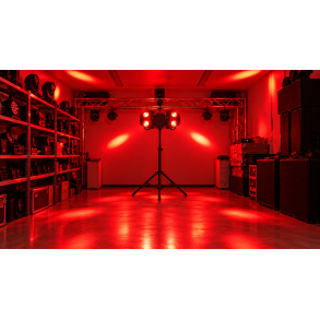 Moving Head Dobbel LED Discoball med Stativ Utleie