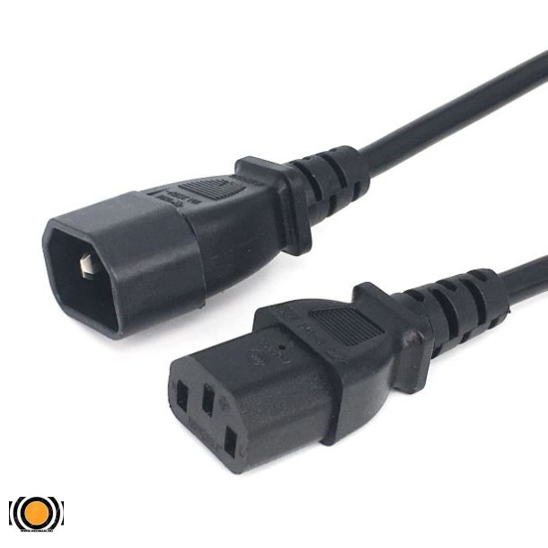 C13-C14 Strmkabel - 10 meter IEC C13 til C14