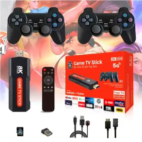 M8 X8 Game Stick 4K Mini box Classic 10000 Games 64GB HD Output Retro Video
