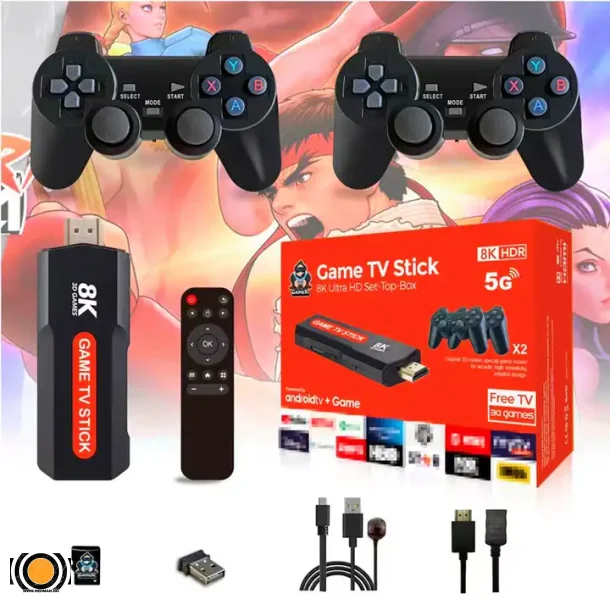 M8 X8 Game Stick 4K Mini box Classic 10000 Games 64GB HD Output Retro Video