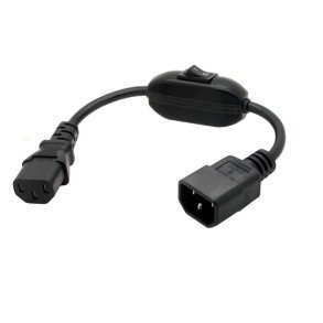 C14 til C13 strmkabel med innebygd bryter