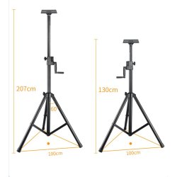H�yttalerstativ med sveiv - PA stativ med bracket (Justerbart)