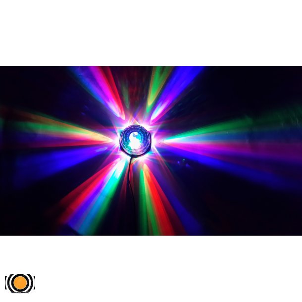 Diskokule LED 3 Farger + Sollys effekt