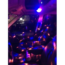 Diskokule LED 3 Farger med USB tilkobling