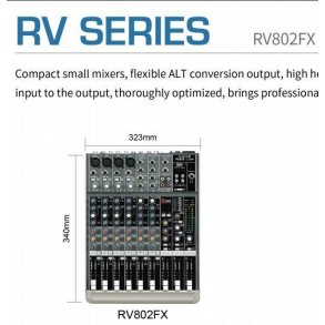Mikser 8 Kanaler med USB Inngang (Utleie)