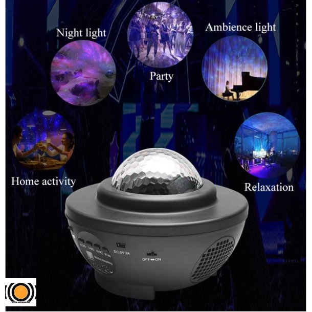 LED Stjernehimmel med laser og bluetooth