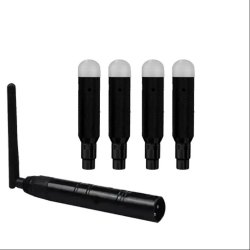 Trdls DMX Sett: 1 stk Sender 4 stk Mottakere