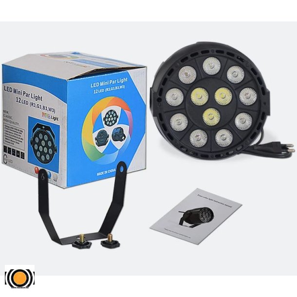 Par LED RBGW 12W DMX