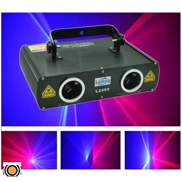 Dobbel laser Rd &amp; Bl 600 mW 450nm