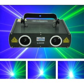 Dobbel laser Grnn & Bl 600 mW 450nm