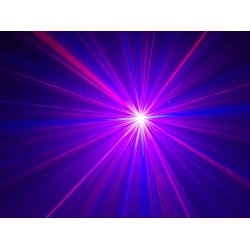 Rd &amp; Bl Stjernelaser med LED vanneffekt