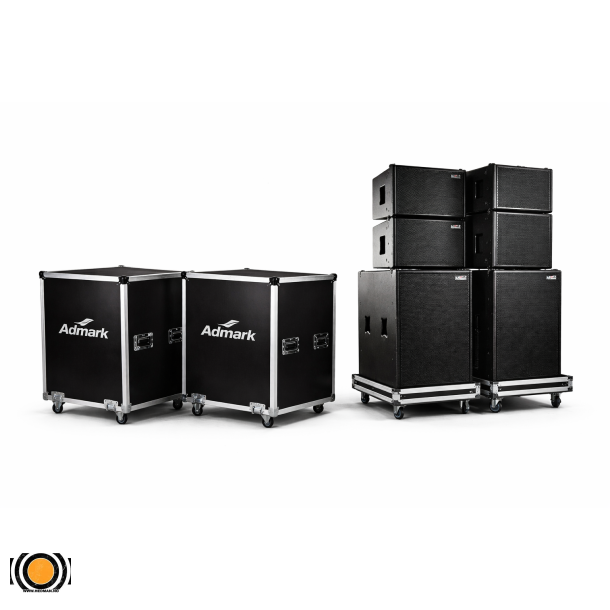 Komplett Line Array PA System � Klar til bruk