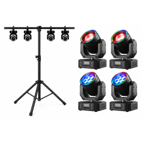 Scenelys Pakke 5 - 2 Mini Bee Eye + 2 Mini Beam med Stativ