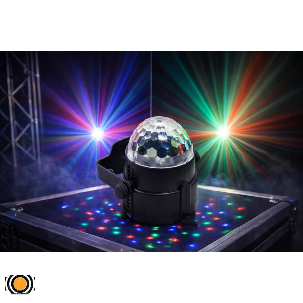 Diskokule LED 3 Farger med fjernkontroll