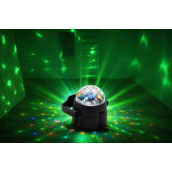 Diskokule LED 3 Farger med fjernkontroll