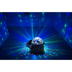 Diskokule LED 3 Farger med fjernkontroll