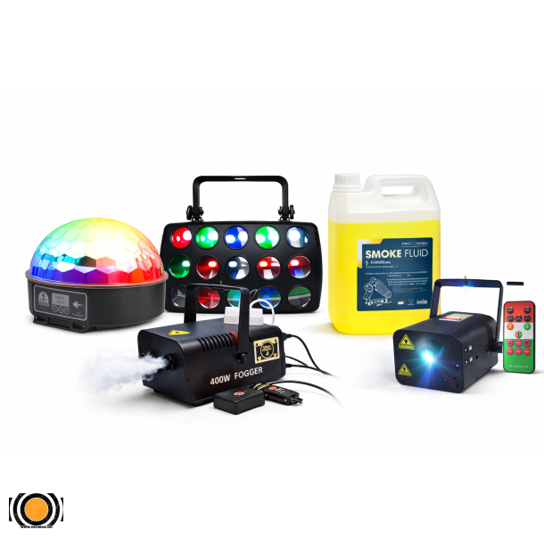 Diskolys Pakke 3 Budsjett med Laser