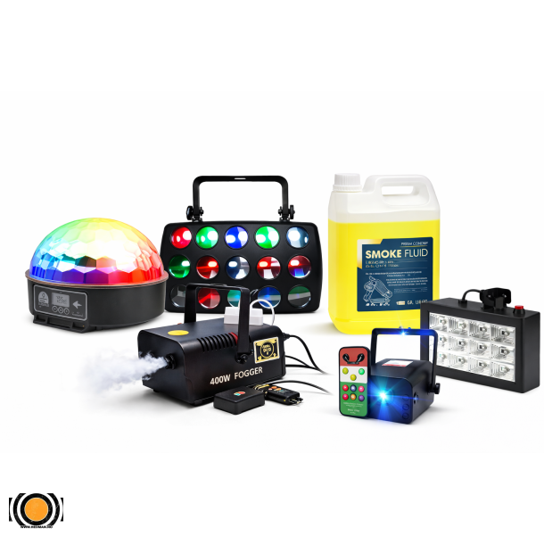 Diskolys Pakke 4 Budsjett komplett