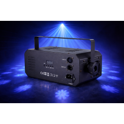 DJ Effektlys 3-i-1 med Gobo, Strobe og Laser