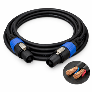 H�yttalerkabel Speakon - Speakon 2x2,5mm 15 meter